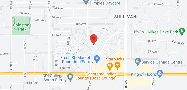 map of 13 15037 58 AVENUE